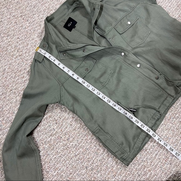 𝅺Rails Chore Jacket Sage Green Military Utility Lightweight Zip Work Wear Large - Picture 7 of 10